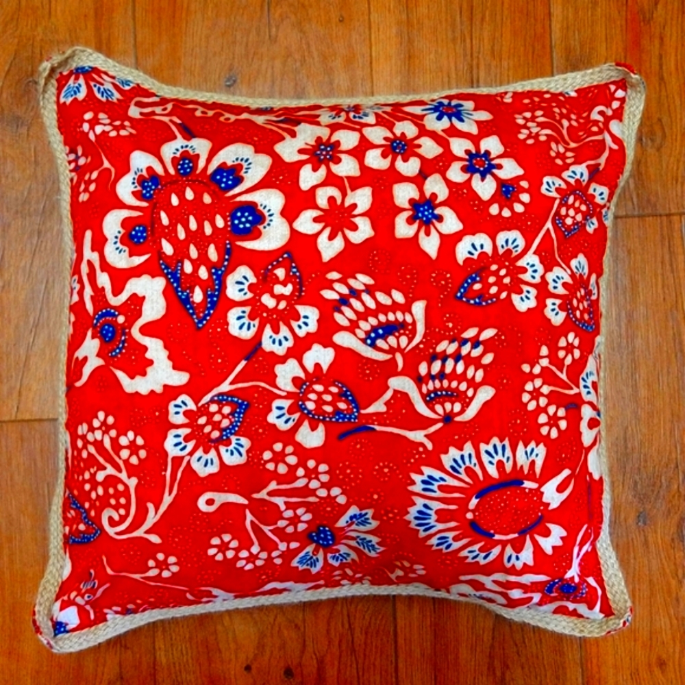 Polo Ralph Lauren Throw Pillow Goose Feather Rope Braided Edge